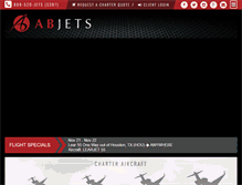 Tablet Screenshot of abjets.com